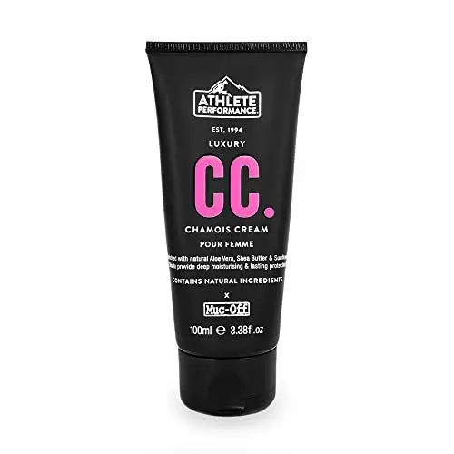 Produktbild: Muc-Off Luxus Sport Chamois-Creme für Frauen - 100 ml - Antibakterielle, feuchtigkeitsspendende Anti-Scheuer Hautcreme – Wundschutzcreme für Radsport
