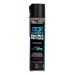 Produktbild: Muc-Off Wet Weather Lube Kettenöl Fahrrad für Nasses Wetter 400 ml - Biologisch Abbaubares Fahrrad Schmierfett Kettenfett, Kettenspray Fahrrad, Hohe Wirksamkeit Über Lange Strecken - Für Jedes Wetter
