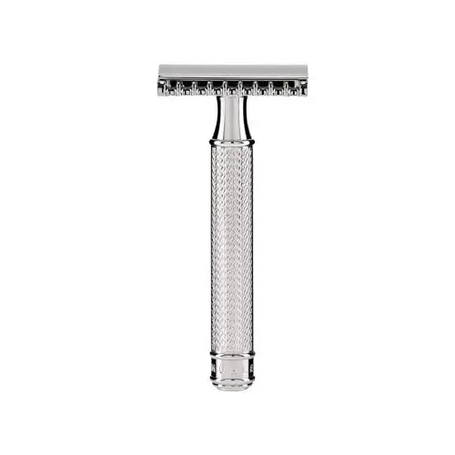 Produktbild: MÜHLE Traditional Sicherheitsrasierer - Rasierhobel - offener Kamm - dickerer, längerer Stiel - inkl. Probeklinge Version Grande