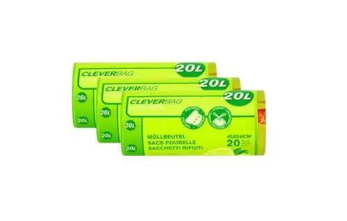Produktbild: Müllbeutel Allzweckbeutel Reißfeste Müllbeutel mit Zugband 20L - Aktive Frische Zitronenduft 3 Rollen x 20 Beutel