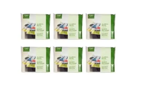 Produktbild: Müllbeutel Allzweckbeutel Reißfeste Müllbeutel mit Zugband 35L Einzeln gefaltet - 6 Packung x 20 Beutel