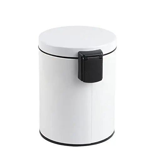 Produktbild: Mülleimer, 5 l, Mülleimer, Küchen-Mülleimer mit Deckel, Mülleimer, Badezimmer-Mülleimer, Mülleimer, Edelstahl-Stufen-Mülleimer, Müllcontainer, Mülleimer für Zuhause