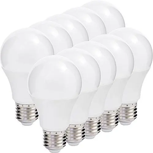 Produktbild: Müller-Licht 10er-Set LED Lampe Birnenform Essentials - E27 - warmweißes Licht - 2700 K - 5.5 W ersetzt 40 W - Kunststoff - weiß