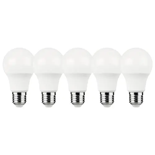 Produktbild: Müller-Licht 5 x LED Leuchtmittel A60 Birnen 4,9W = 40W E27 matt 470lm warmweiß 2700K 200°