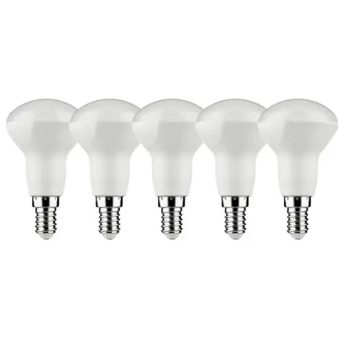 Produktbild: Müller-Licht 5 x LED Leuchtmittel R50 Reflektor 4,9W = 40W E14 matt 430lm warmweiß 2700K 120°