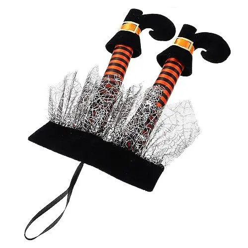 Produktbild: MUELODSIC 1stück Halloween Langbeiniges Stiefel- -dekorationsobjekt Für Partys Und Feste Einzigartiges Hexenbein-Design Für Gruselige Hausdekoration Einfach Aufzuhängen Für Wände