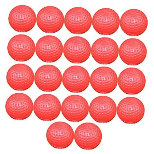 Produktbild: MUELODSIC 22st Hohle Kugel Golf-airball-übungen Luftgolfbälle Billard- Golferbälle Rugby Golfball Illegale Golfbälle Fußballgolfbälle Weicher Schaumstoffschwamm Für Den Sport Schwimmbad Rot