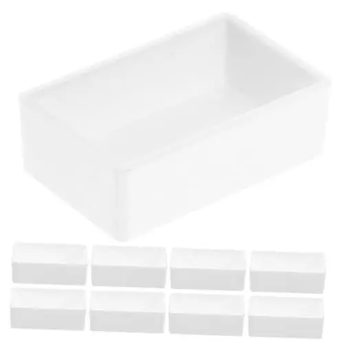 Produktbild: MUELODSIC 24 Stück Pigmentfach Leere Näpfchen Aquarellpalette Leer Mal Und Zeichenbedarf Kleine Aquarellpalette Leere Farbhalbnäpfe Mischschalen Lebensmitteltablett Weißes