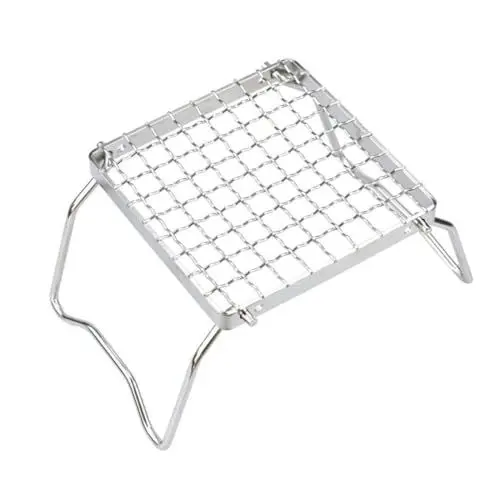 Produktbild: MUELODSIC Faltbarer Campinggrill Feuerfest Tragbar für Outdoor Aktivitäten Grillrost für Camping Angeln und Partys