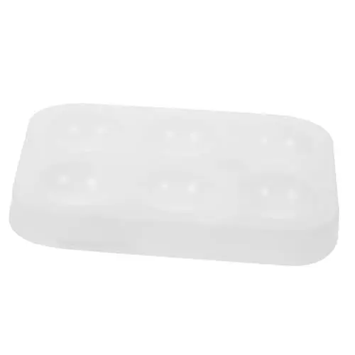Produktbild: MUELODSIC Palette kleine Pinsel Textmarker-Unterverpackung dauerte Gadget Abteil zeichnen zubehör malerzubehör Mischtablett für Aquarellpigmente Pigment-Aufbewahrungsschale Kieselgel Weiß