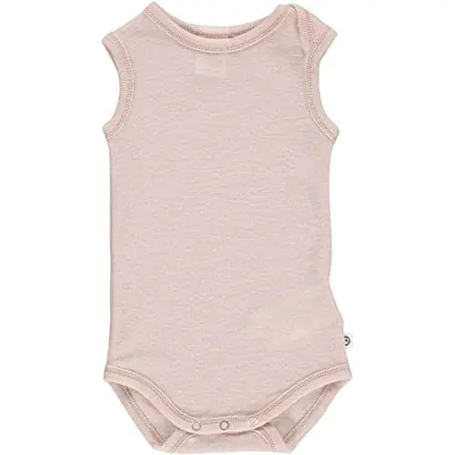 Produktbild: Müsli by Green Cotton Baby Girls Woolly Sleeveless Body Base Layer, Spa Rose, 56