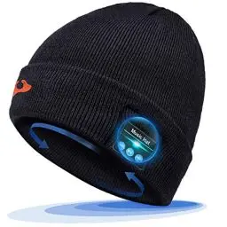 Produktbild: Mütze mit Bluetooth Kopfhörer Geschenke für Frauen und Männer - Bluetooth Mütze Weihnachten Adventskalender 2022, HD Stereo Lautsprecher Mütze Herren und Damen Nikolaus Geschenke für Laufen/Radfahren
