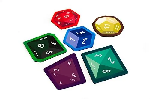 Produktbild: Mug Coasters - Dice - D4, D6, D8, D10, D12, D20-6 Pieces
