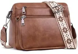 Produktbild: MUIIKOLA umhängetasche damen，umhängetasche damen mittelgroß tasche damen umhängetasche，umhängetasche damen leder，Weich Breiter Gurt