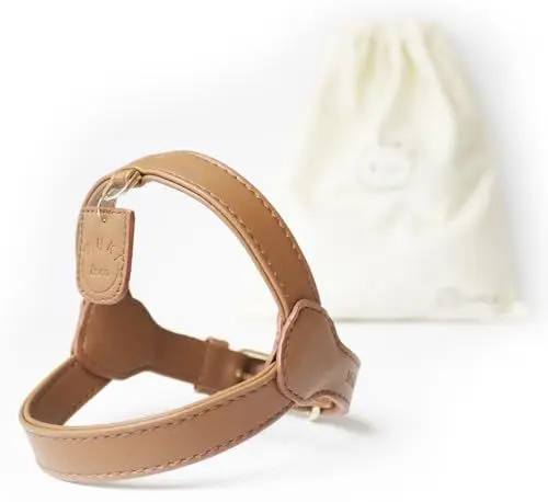 Produktbild: Muki & co® Hundegeschirr - doppellagig, verstellbar, komfortabel, sicher - für extra kleine, kleine und mittlere Hunde - Braun - Größe S (38-45 cm)