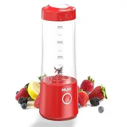 Produktbild: Mulli Tragbarer Mixer, USB-C wiederaufladbarer persönlicher Mixer für Smoothie und Shakes, Mini-Mixer mit sechs Klingen für Babynahrung, Reisen, Fitnessstudio