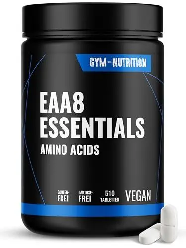 Produktbild: Multi Amino - EAA Pattern 510x EAA Tabletten mit je 1036 mg - Alle 8 Essentiellen Aminosäuren Komplex hochdosiert - Vegan -