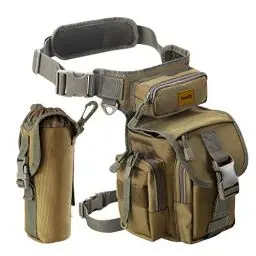 Produktbild: Multifunktional Drop Leg Taille Tasche Taktischer Militär Oberschenkel Hip Outdoor Pack für Motorrad Wandern Reisen Angeln Werkzeugtasche (Coyote Tan)