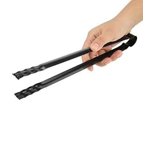 Produktbild: Multifunktionale Grillzange aus Metall für Grillkohle, Grillbrikett, Kaminzange, Kohlezange, Grill, Kohlezange, Kohlezinken, Müllzange