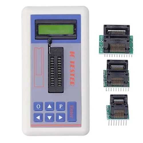 Produktbild: Multifunktionaler Transistor-Tester, Integrierter Schaltkreis, IC-Tester, Messgerät, Wartungstester, MOS-PNP-NPN-Detektor, 5 V, 3,3 V (Mit Klemmen)