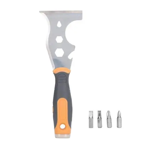 Produktbild: Multifunktionales Kittmesser Edelstahlklinge 16 in 1 Lackschaber -Werkzeug für DIY -Hausverbesserung Abs Material 3 Zoll Größe