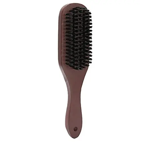 Produktbild: Multifunktionsbürste mit Holzgriff und Nylonborsten Im Retro-Design für die Bart-, Haar- und Haushaltsreinigung