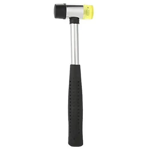 Produktbild: Multifunktionshammer, Stahlgriff mit rutschfestem Gummigriff, Doppelkopfhammer, Haushaltswerkzeug, 25 MM