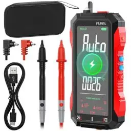 Produktbild: Multimeter Digital, USB Wiederaufladbares Strommessgerät mit 6000 Counts, Intelligentes Messgeräte Multimeter NCV Detektor misst AC/DC Spannung/Strom Kapazität Kontinuität Widerstand Frequenz Diode