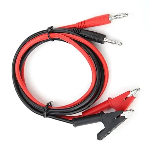 Produktbild: Multimeter Test P1040 2 Stücke Silikon Bananenstecker Krokodilklemme Prüfspitze Prüfkabel Doppelseitige Bananenstecker