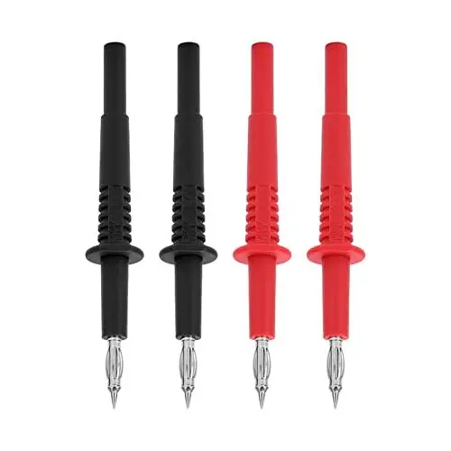 Produktbild: Fafeicy 2 Satz Multimeter-Prüfsonde, Multimeter-Messleitungen mit 4-mm-Bananenstecker, Digital-Multimeter-Sonden, Elektrische Prüfsonde, Laternenspitze, Messleitungen