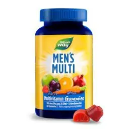 Produktbild: Männer Multivitamin Gummies hochdosiert - A-Z Vitamine - Immunsystem stärken Erwachsene mit Vitamine D3 B6 B12 Zink Selen Folsäure - vegetarische Gummibärchen - 60 Stk