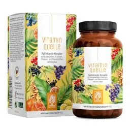 Produktbild: Multivitamin & Mineralien Komplex - 35 wertvolle A-Z Vitamine und Mineralstoffe - Multi Vitamin Kapseln hochdosiert - Vegan und ohne unnötige Zusatzstoffe