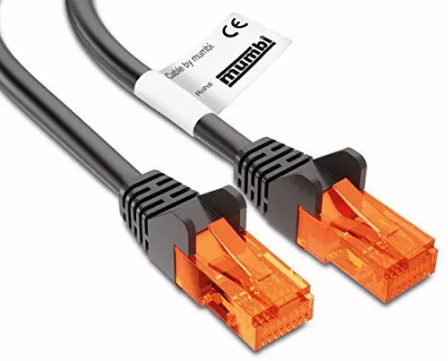 Produktbild: mumbi LAN Kabel 20m CAT 5e Netzwerkkabel CAT5e Ethernet Kabel Patchkabel RJ45 20Meter, schwarz