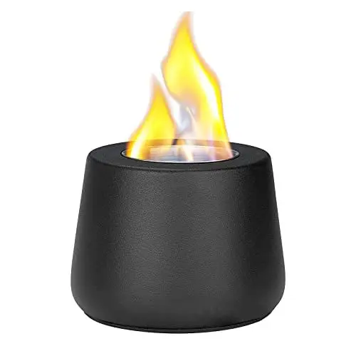 Produktbild: mumisuto Tischkamin Indoor & Outdoor, Einzigartiger Ethanol Kamin, Rund Tischfeuer alkon Deko Terrasse, Dauert etwa 40-50 Minuten, Erstellen Romantische Ambiente