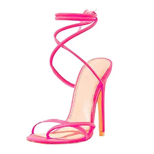 Produktbild: Mumuj Business Schuhe Damen Keilabsatz Sandalen Damen High Women 's Toe Heels Sandalen lässige Mode atmungsaktive Lacup Frauen High Heels Sandaletten Damen Schwarz Mit Keilabsatz (Pink, 41)