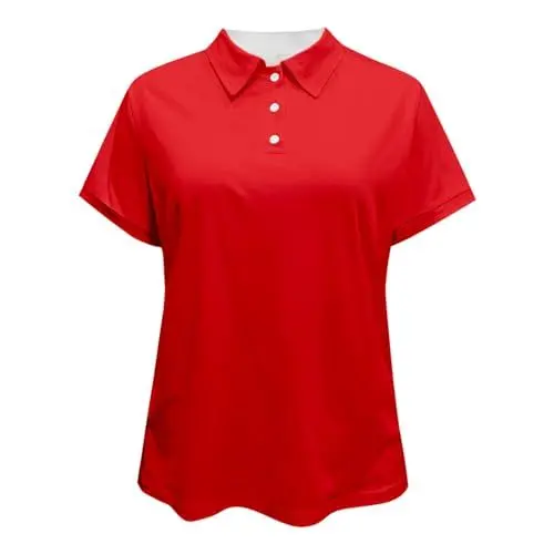 Produktbild: Mumuj Damen Fashion Blusen Womens Bügelfreie Long Damen T-Shirt mit V-Ausschnitt, lockere Bluse und Blusen, lässig, Bedruckt Damen Ethno Gestreifte Damenblusen Women's (Red, XXL)