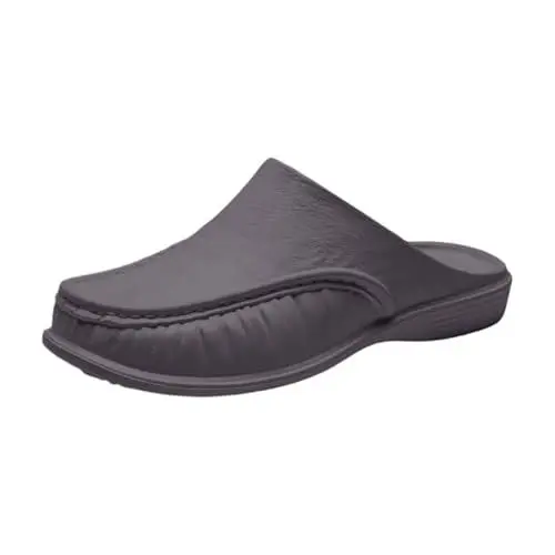 Produktbild: Mumuj Männer Fitness WeiÃŸ Gold StraÃŸenschuhe Mens Grün Herren-Pantoletten mit weicher Sohle, luxuriös, breite, runde Zehenpartie, rutschfest, formell, Damen Gelbe Laufschuh Unisex (Brown, 47)
