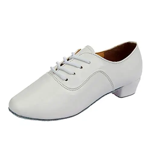 Produktbild: Mumuj Outdoor Schuhe Herren Sandalen Herren Einfarbige Herren-Schnürschuhe für den modernen Tanz Dance Hall Latein-Tanzschuhe Outdoor Schuhe Herren Sandalen Herren (White, 44)