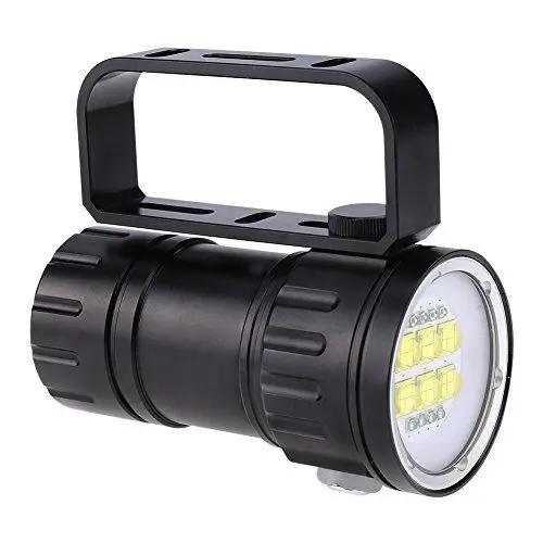 Produktbild: Mumusuki Tauch-Taschenlampe, 3,7 V 28800 Tauchlichter Unterwasser-Taschenlampe Wasserdichtes Tauchen Scuba LED-Licht