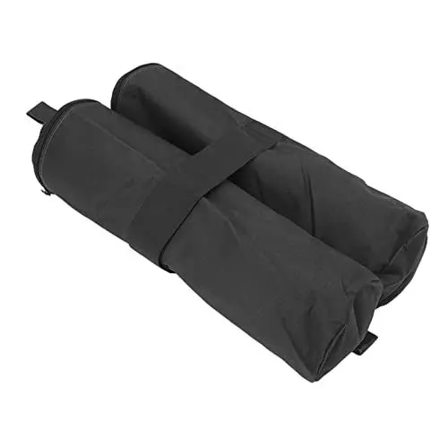 Produktbild: Mumusuki Zelt-Gewichtssack, Überdachungs-Sandsäcke, Outdoor-Markisen, Gewichtssäcke, 600D Oxford-Gewebe und PVC-Beschichtung für Ausstellungsunterkünfte, Faltzelte, Werbezelte (Schwarz)