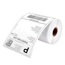 Produktbild: MUNBYN Versandaufkleber selbstklebend 4×6 DHL Etiketten 220 Stück Thermoetiketten BPA-freie Thermopapier für DHL UPS DPD, Kompatibel mit MUNBYN Nelko Phomemo Etikettendrucker, Weiß