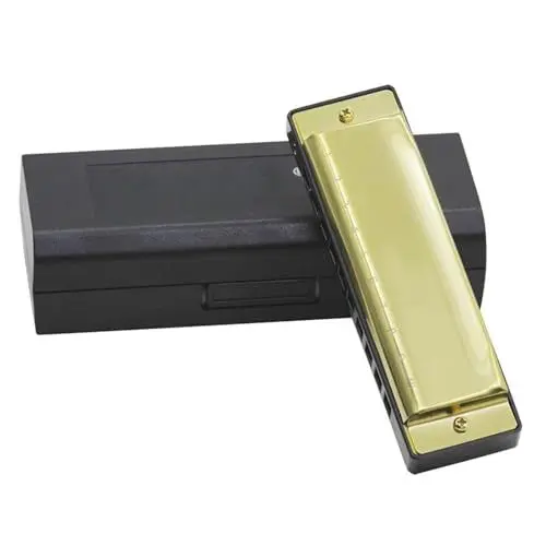 Produktbild: Mundharmonika 10 Löcher 20 G Ton Mundharmonika(Gold)