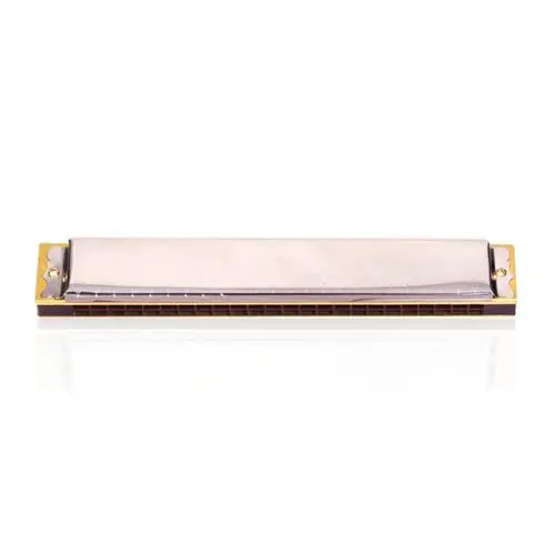 Produktbild: Mundharmonika 24-Loch-C-Mundharmonika-Instrument Anfänger-Mundharmonika(Brown)