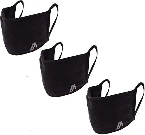 Produktbild: Mundschutz Maske Wiederverwendbar, Hochwertiges Gesichtsmaske Waschbar, Multifunktional Trainingsmaske für Radfahren, Laufen, Staubschutzmaske für Damen, Herren, 3 Stück