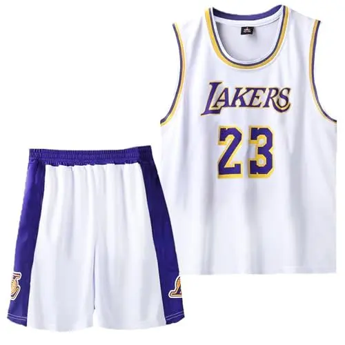 Produktbild: Mupopy Kleine Jungen 2er-Set Basketball Trainings Jersey and Pants, Basketball Kleidung Kinder, Jungen Basketball Trikot Kinder Basketball Weste Kinder