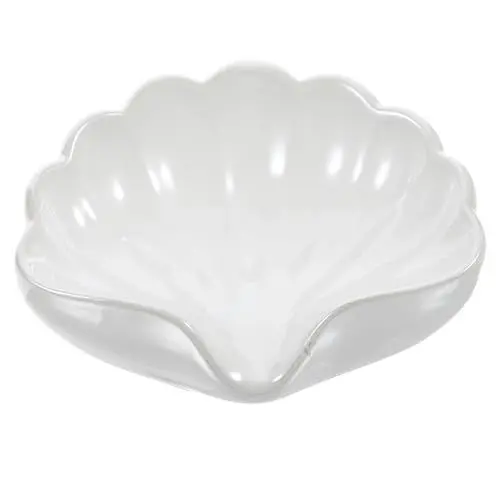 Produktbild: Holibanna Keramik Muschelform Seifenablage mit Ablauf Elegante Seifenablage ohne Bohren für Badezimmer Seifenhalter für Bad und Küche