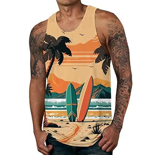 Produktbild: Muscle Shirt Herren Set Cute Tops pink Tanktops Herren gerippt Sport Tank top Herren rot Sommerweste Herren leicht 6XL Herren-unterhemden Kurzarm Biker Weste Herren 5XL lauf Weste