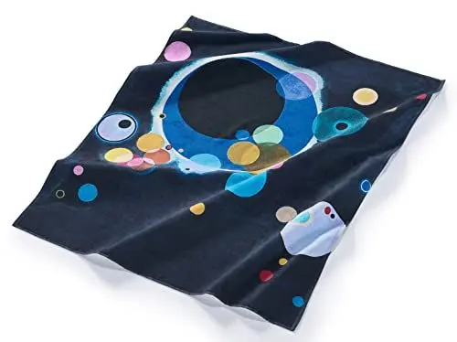 Produktbild: Musearta Unisex Strandhandtuch mit dem Motiv Several Circles des Künstlers Vasily Kandinsky aus Baumwolle in der Größe 120x150 cm, BT-VK-SC-V424416