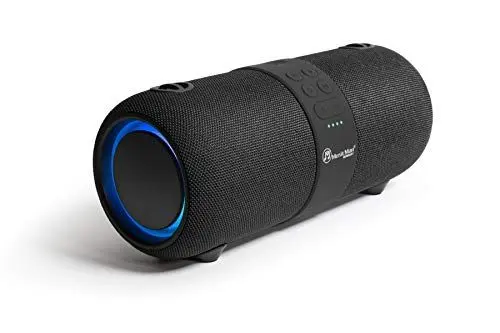 Produktbild: MusicMan Sound Blaster BT-X56 - Bluetooth V4.2, Stereolautsprecher, Sound, TWS Funktion, FM Radio, Mikrofon, Schultergurt, Party, USB, AUX IN, Mobile Soundstation, LED Beleuchtung.