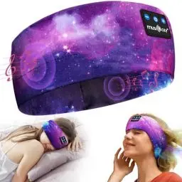 Produktbild: MUSICOZY Schlafkopfhörer Bluetooth, Schlaf Kopfhörer Seitenschläfer Kabellos Sport Kopfhörer Stirnband 16+STD für Yoga/Training/Reisen/Schlaflosigkeit,Tech Gadgets für Männer/Frauen